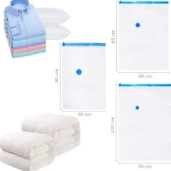 vidaXL Vakuumpåsar till kläder 60x40 cm 20 st - Förvaringspåsar för hemmet