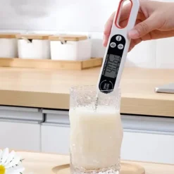 Matlagningstermometrar-Vikbar Digital Kökstermometer Instant Read Svart