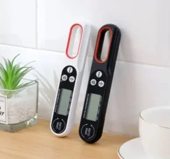 Matlagningstermometrar-Vikbar Digital Kökstermometer Instant Read Svart