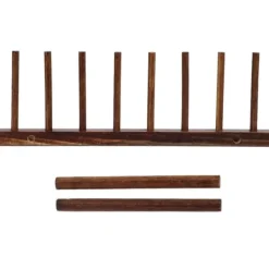 Diskställ & Torkställ-Vikbart 8-kolumns torkställ i trä för kökskärl