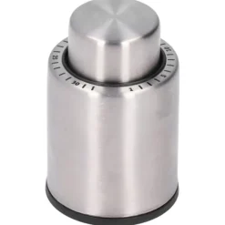 Äggklockor-Vinflaska Vakuumproppar Försegling Återanvändbar Preserver Läcksäker Press Typ Korkar Silver