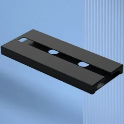 Vinglashållare Under skåp Hylla Plast Hängställning Platssparande Förvaringshängare Svart