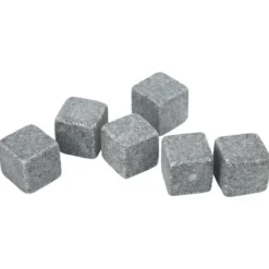 VINGVO Whiskey Stones Whisky Stones 2 cm Granit Whisky Ice Pie Stone Flanellpåse Presentset för Whisky Gin Wine