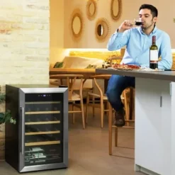 Vinkylar-Vinkyl - CECOTEC - GrandSommelier 2450 - Inox - 24 flaskor - Tyst kompressor