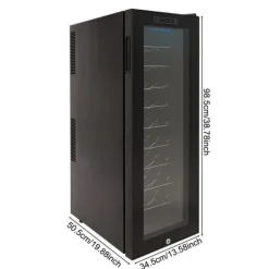 Vinkyl, 20 flaskors kapacitet, modern design,30 flaskor med lås