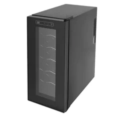 Vinkyl, luftkyld teknik, rymmer 12 flaskor,Mörkgrå