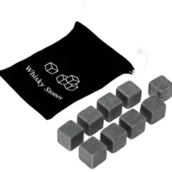Whiskystenar-Vinkylare, 100 % naturlig whisky Drycker Stenar Smutta Rock Whisky Cooler Ice Cube Present - Vit #B