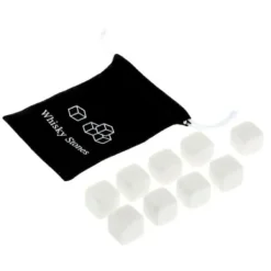 Whiskystenar-Vinkylare, 100 % naturlig whisky Drycker Stenar Smutta Rock Whisky Cooler Ice Cube Present - Vit #C