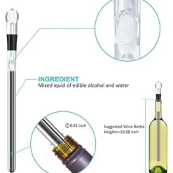 Vinkylare - Dotopon - Set om 2 - Rostfritt stål - Bärbar - Vattentät