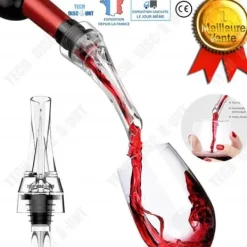 Vinluftare-Vinkylare - TD® - Professionell dekanter - Livsmedelsakryl - Nutida design - Röd