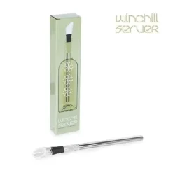 Vinluftare-Vinkylare - vinflaskkylare och luftare i rostfritt stål