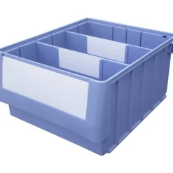 VISO TR 3214 Genomskinlig lagerlåda (B x H x D) 234 x 140 x 300 mm Blå 1 st