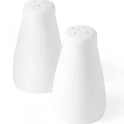 Salt- & Pepparströare-Vit porslins salt- och pepparshaker-set - Hendi 786413