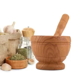 Mortlar & Mortelstötar-Vitlökskvarn i plast - Bekvämt köksredskap för att mala kryddor och örter