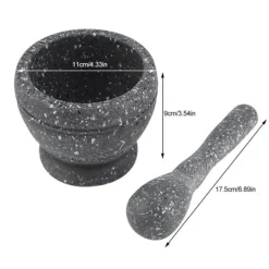 Mortlar & Mortelstötar-Vitlökskvarn i plast - köksredskap för att mala kryddor och örter