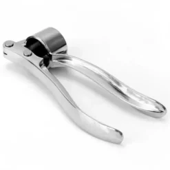 Vitlökspressar-Vitlökspress - Professionell - Zinklegering/rostfritt stål - Ergonomisk - Enkel rengöring - Silver