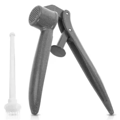 Vitlökspressar-Vitlökspress i aluminium med rengöringsmedel 15,5 cm 2 st.