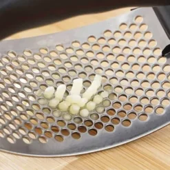 Vitlökspressar-Vitlökspress i Stål – Garlic Press Handtag – Svart