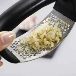 Vitlökspressar-Vitlökspress i Stål – Garlic Press Handtag – Svart