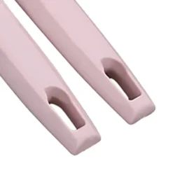 Vitlökspressar-Vitlökspress Rostfritt stål Plasthandtag Vitlöksfärs Lätt att pressa rengöring Vitlökskross för kök Rosa