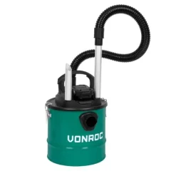 Vonroc Grovdammsugare-Batteridriven askdammsugare 20V – 2.0Ah – 12L tank | Inkl. 2 Batterier och snabbladdare