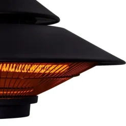 Vonroc Terrassvärmare-1500W Hängande Terrassvärmare – Infraröd takvärmare med fjärrkontroll och IP44 skydd