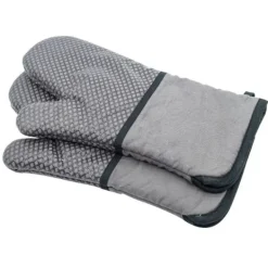 Värmebeständiga Mikrovågshandskar i Silikon med Mesh - Halkfria, Anti-Skållning (1 Par)