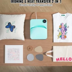 Ultraljudstvätt-Värmepress 12 x 10 i bärbar, enkel press, sublimeringsöverföring, DIY T-shirt, hög värme och precision