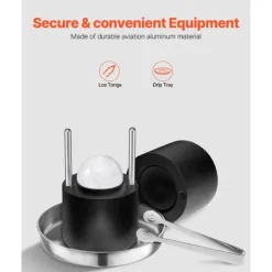 Värmepress för Isbollar, 60 mm Klara Sfärer, Whisky Glassmaker, Perfekt för Drinks, Hög Kvalitet