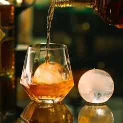 Värmepress för Isbollar, 60 mm Klara Sfärer, Whisky Glassmaker, Perfekt för Drinks, Hög Kvalitet