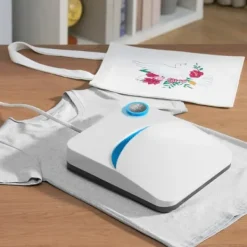 Värmepress 9x9 Portable Easy Press, Sublimeringsöverföringsskrivare för DIY T-shirt, kompakt och enkel att använda