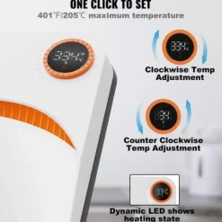 Värmepress 24,7x24,7x7,4 cm vit, sublimeringsöverföringsenhet