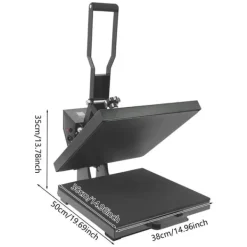 Värmepressmaskin - T-shirt Transferpress - 1400 W - 0–250°C Temperatur - Elektrisk - Järn & Plast