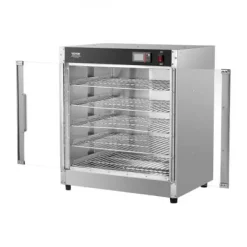 Matuppvärmare-Värmeskåp för mat, 5 nivåer rostfritt stål, justerbara hyllor, förvaring