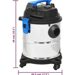 Våt- och torrdammsugare 1200 W | Kapacitet: 20 L | Färg: Silver