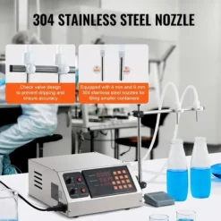 Dryckesautomater-Vätskepåfyllningsmaskin, 30-4000 ml kapacitet, automatisk flaskfyllare för mjölk, vatten, vin, sojasås m.m.