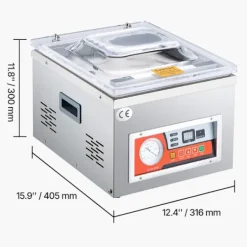 260W 100 Kpa kammarvakuumförslutare för mat, kött och marinader, vakuumförpackningsmaskin för kök, lätt att använda