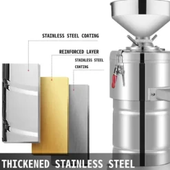 Matkvarnar-1100W 15kg/H effektiv elektrisk jordnötssmörmaskin, justerbar malningsfinhet, hänsynsfulla detaljer, flera användningsområden