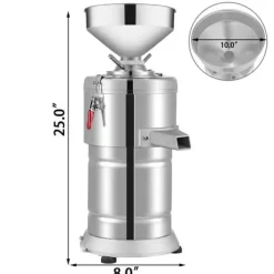 Matkvarnar-1100W 15kg/H effektiv elektrisk jordnötssmörmaskin, justerbar malningsfinhet, hänsynsfulla detaljer, flera användningsområden