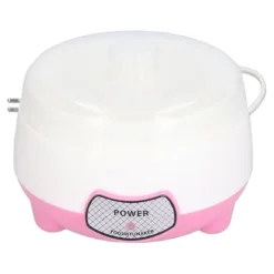 15W 1L mini yoghurtmaskin 360° uppvärmning automatisk yoghurtmaskin för hem EU-kontakt 220V rosa