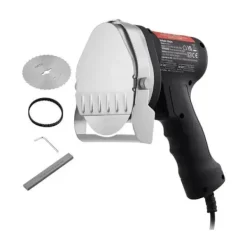 80W 100mm professionell turkisk kebabkniv, elektrisk sawama-kniv, kommersiell gyroskopskärare i rostfritt stål