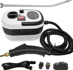 2500W Ångtvätt Handhållen – Tryckångare med 3 Borsthuvuden, 6 Nivåer, 1000ml Vattentank