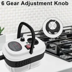 2500W Ångtvätt Handhållen – Tryckångare med 3 Borsthuvuden, 6 Nivåer, 1000ml Vattentank