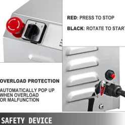 Matkvarnar-2200W 1500rpm 50kg kapacitet 30-50kg/H elektrisk spannmålskvarn med olika tillbehör, justerbar finhet, med överbelastningsskydd