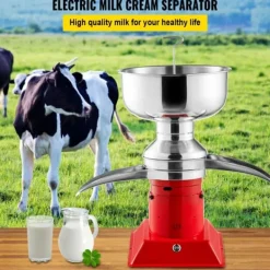 30W 10500RPM 50L/H effektiv elektrisk mjölkkräm centrifugalseparator, 4 timmars kontinuerligt arbete, lätt att installera och använda