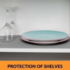 Låd- & Hyllpapper & -Plast-WEEWAM Kökslådans bottenrulle, halkfri Icke-häftande skyddsmatta för lådskåp Hylla Skåp 30 x 600 cm