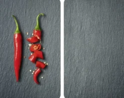 Wenko 2 Universal Cayenne härdade glasplattor, 30x52 cm, rep- och slagtåliga, grå, märke WENKO