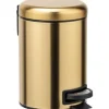 Soptunnor & Papperskorgar-Wenko pedal papperskorg 3L guld (50764)