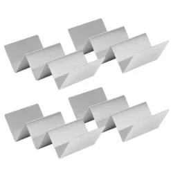 W-formad tacohållare i rostfritt stål för restauranger och matsalar