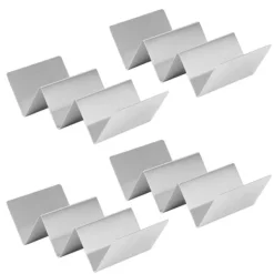 W-formad tacohållare i rostfritt stål för restauranger och matsalar